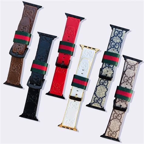 gucci print apple watch band|gucci apple watch band real.